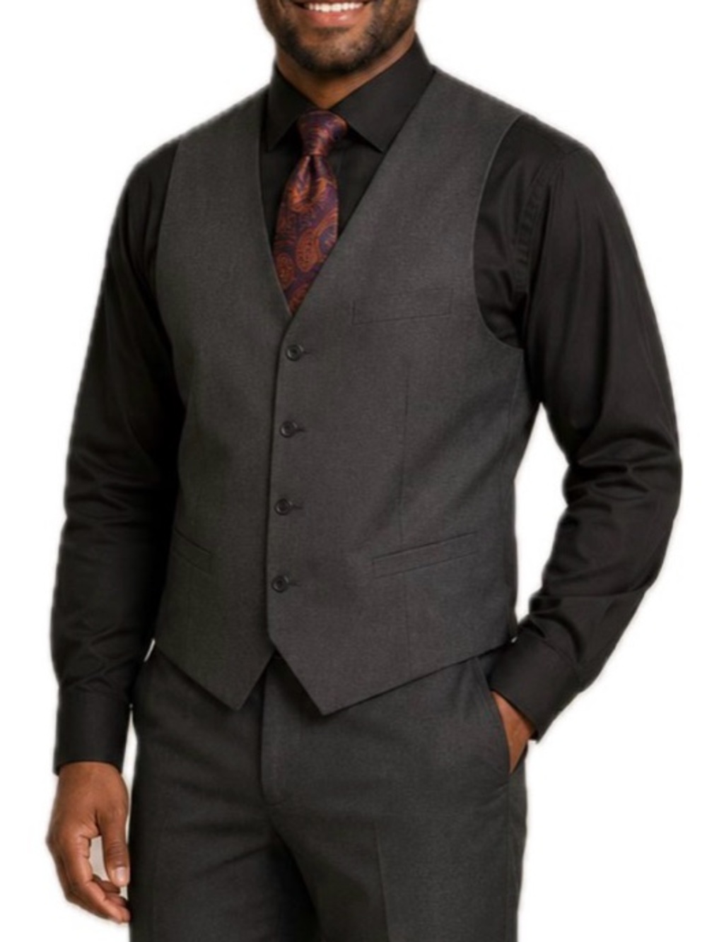 Stafford black dress shirt. Men’s size XL tall